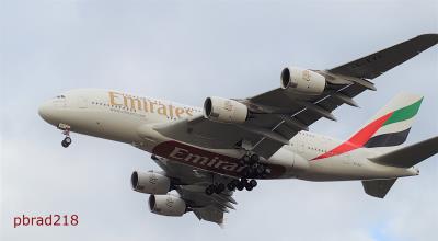 Photo of aircraft A6-EVC operated by Emirates
