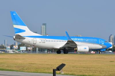 Photo of aircraft LV-CAD operated by Aerolineas Argentinas