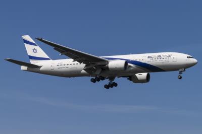 Image of aircraft registration 4X-ECF - A 777-258(ER) operated by El Al Israel Airlines