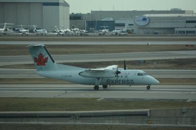 Image of aircraft registration C-GONR - A DHC-8-102 operated by Air Canada Express