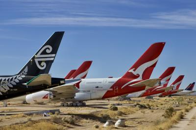 Image of aircraft registration VH-OQH - A A380-842 operated by Qantas