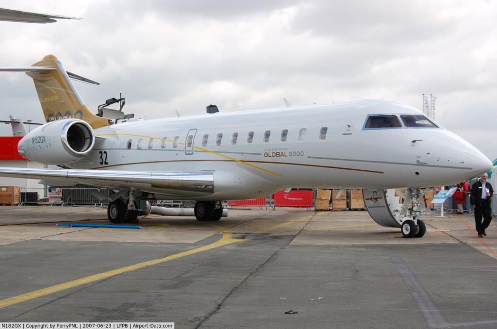 Photo of aircraft N182GX operated by Bombardier Aerospace Corp