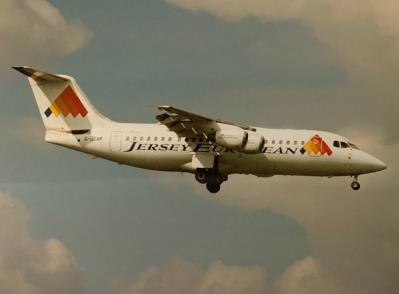 Photo of aircraft G-JEAR operated by Jersey European Airways