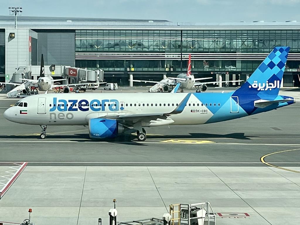 Photo of aircraft 9K-CBC operated by Jazeera Airways