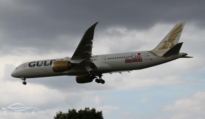 Image of aircraft registration A9C-FE - A 787-9 Dreamliner operated by Gulf Air