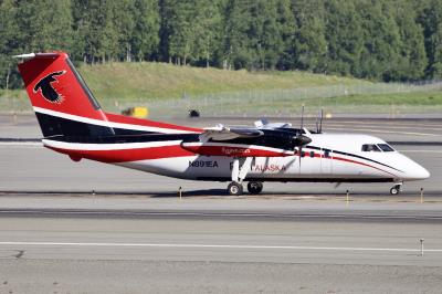Image of aircraft registration N891EA - A DHC-8-102A operated by Frontier Alaska Airlines