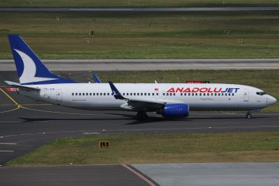 Photo of aircraft TC-JGB operated by Anadolu Jet