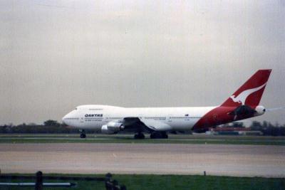 Photo of aircraft VH-EBS operated by Qantas