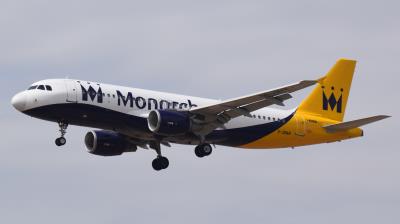 Image of aircraft registration G-ZBAR - A A320-214 operated by Monarch Airlines