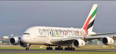 Image of aircraft registration A6-EVB - A A380-842 operated by Emirates