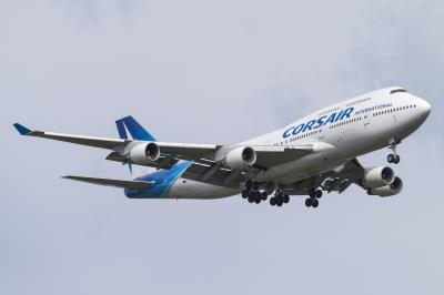 Image of aircraft registration F-GTUI - A 747-422 operated by Corsair