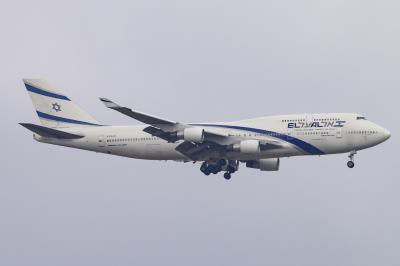 Image of aircraft registration 4X-ELD - A 747-458 operated by El Al Israel Airlines