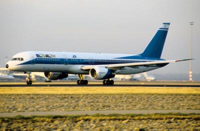 Image of aircraft registration 4X-EBL - A 757-258 operated by El Al Israel Airlines