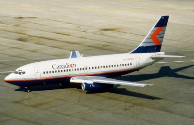 Photo of aircraft C-GCPY operated by Canadian Airlines International