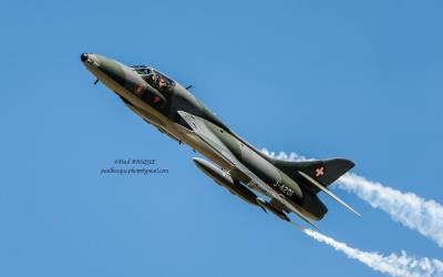 Image of aircraft registration HB-RVR - A Hunter T.68 operated by Fliegermuseum Altenrhein