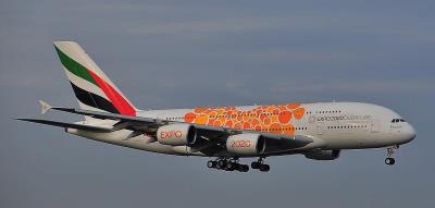 Image of aircraft registration A6-EDU - A A380-861 operated by Emirates