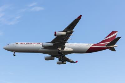 Image of aircraft registration 3B-NBE - A A340-313 operated by Air Mauritius