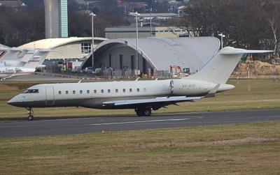 Image of aircraft registration VP-BVG - A Global 5000- operated by MVA Aviation Ltd-TAG Aviation