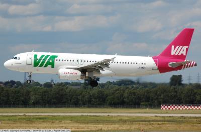 Image of aircraft registration LZ-MDT - A A320-232 operated by Air Via