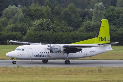 Image of aircraft registration YL-BAR - A Fokker 50 operated by Air Baltic