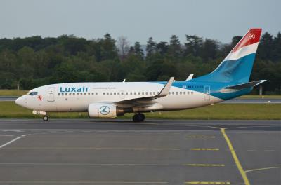 Image of aircraft registration LX-LGS - A 737-7C9(WL) operated by Luxair