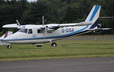 Photo of aircraft G-GIGA operated by Apem Aviation Ltd