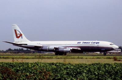 Image of aircraft registration 3D-ASB - A 707-323C operated by Air Swazi Cargo