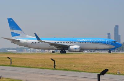 Photo of aircraft LV-FVN operated by Aerolineas Argentinas