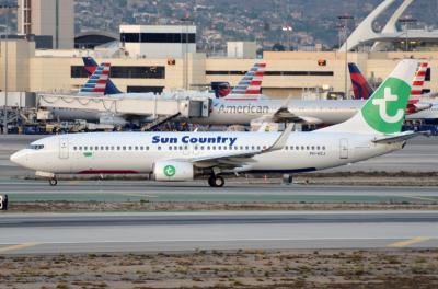 Photo of aircraft PH-HZJ operated by Sun Country Airlines