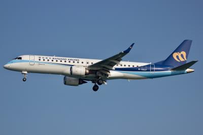 Image of aircraft registration B-16827 - A ERJ-190-AR (ERJ-190-100 IGW) operated by Mandarin Airlines
