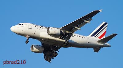 Image of aircraft registration F-GUGP - A A318-111 operated by Air France