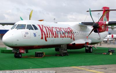 Photo of aircraft VT-KAI operated by Kingfisher Airlines