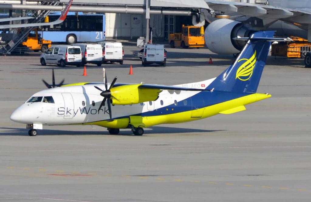 Photo of aircraft HB-AEO operated by SkyWork Airlines