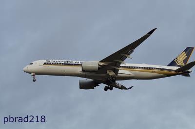 Image of aircraft registration 9V-SMS - A A350-941 operated by Singapore Airlines