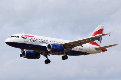 Image of aircraft registration G-EUPB - A A319-131 operated by British Airways