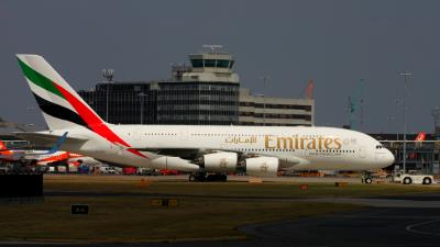Image of aircraft registration A6-EDU - A A380-861 operated by Emirates