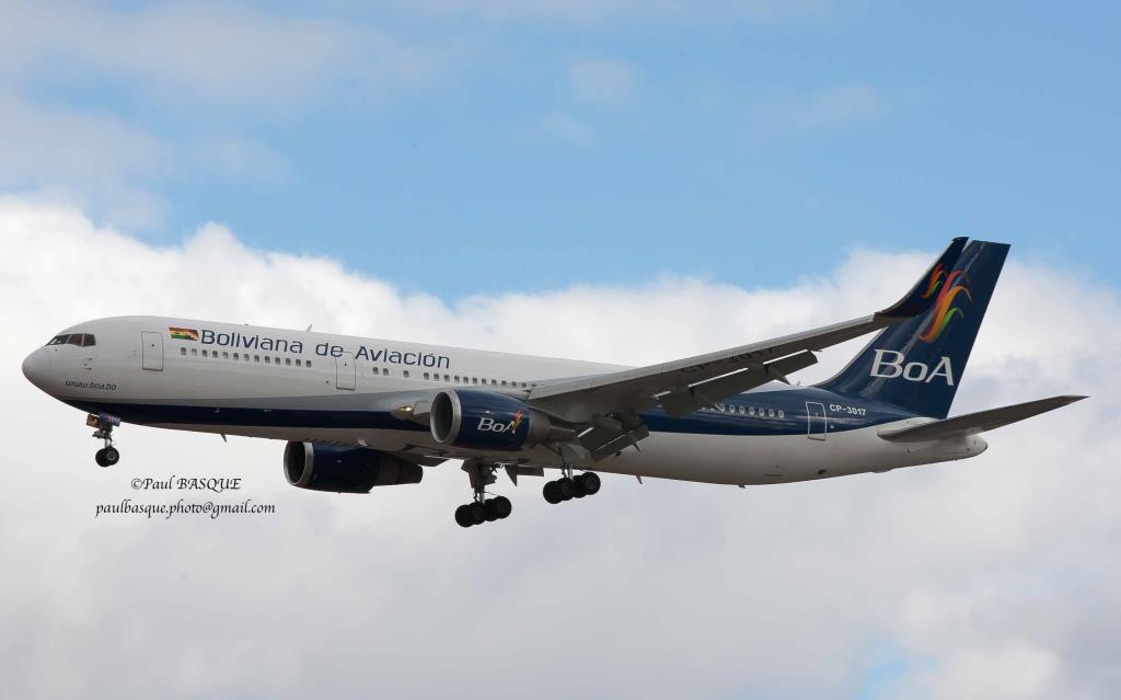 Photo of aircraft CP-3017 operated by Boliviana de Aviacion (BoA)