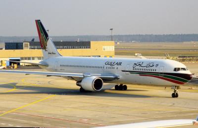 Image of aircraft registration A4O-GJ - A 767-3P6(ER) operated by Gulf Air
