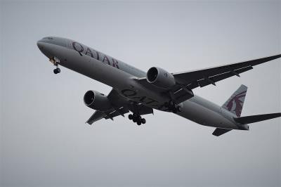 Image of aircraft registration A7-BEC - A 777-3DZ(ER) operated by Qatar Airways