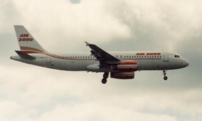 Image of aircraft registration G-OOAA - A A320-231 operated by Air 2000