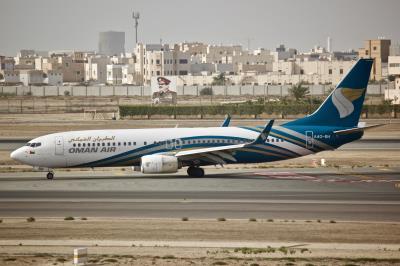 Image of aircraft registration A4O-BH - A 737-81M(WL) operated by Oman Air