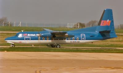 Image of aircraft registration G-BMAW - A Fokker F-27-200 operated by British Midland Airways