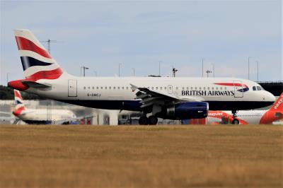 Image of aircraft registration G-DBCJ - A A319-131 operated by British Airways