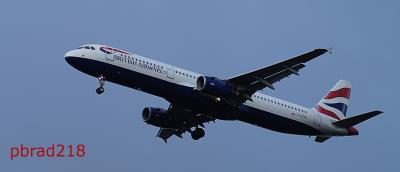 Image of aircraft registration G-EUXH - A A321-231 operated by British Airways
