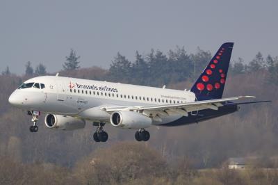 Image of aircraft registration EI-FWD - A Superjet 100-95B operated by Brussels Airlines