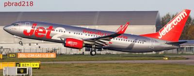 Image of aircraft registration G-JZBA - A 737-800(WL) operated by Jet2