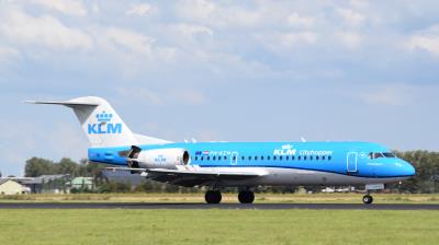 Image of aircraft registration PH-KZM - A Fokker 70 operated by KLM Cityhopper