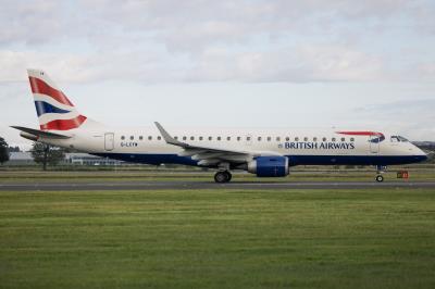 Image of aircraft registration G-LCYW - A ERJ-190LR (ERJ-190-100 LR) operated by BA Cityflyer