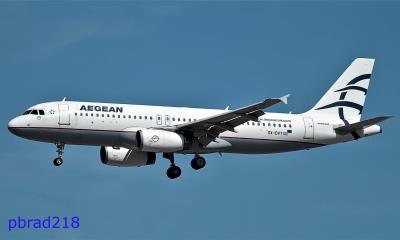 Image of aircraft registration SX-DVY - A A320-232 operated by Aegean Airlines