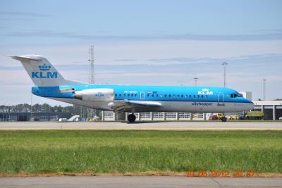 Image of aircraft registration PH-WXD - A Fokker 70 operated by KLM Cityhopper
